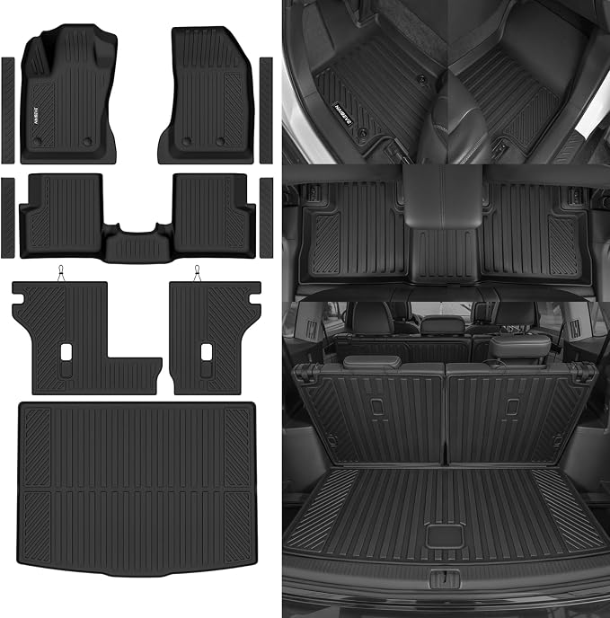 Naibeve Floor Mats for 2015-2026 Jeep Renegade | All Weather Custom Fit Floor Mats, Cargo Mat, Backrest Mats, Door Sill Guards Interior Protector accessories
