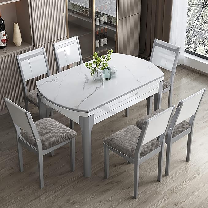 Genina Waterproof Seat Covers for Dining Room Chairs Covers Dining Chair seat Covers Kitchen Chair Covers slipcovers (Grey, 2 Pcs)