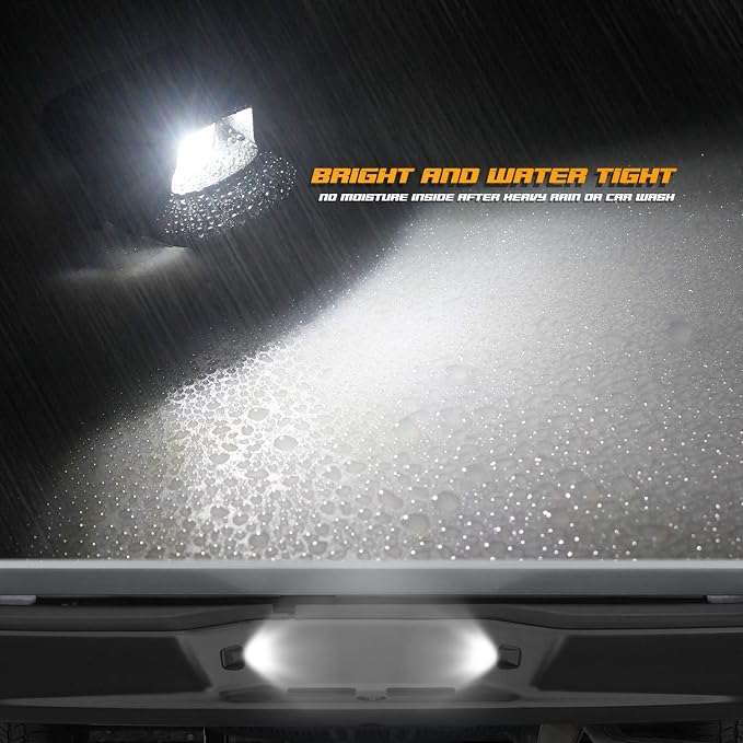 LED License Plate Light Replacement Compatible with Dodge Dakota 1997-2011 Pickup Truck, 6000K White, Pack of 2