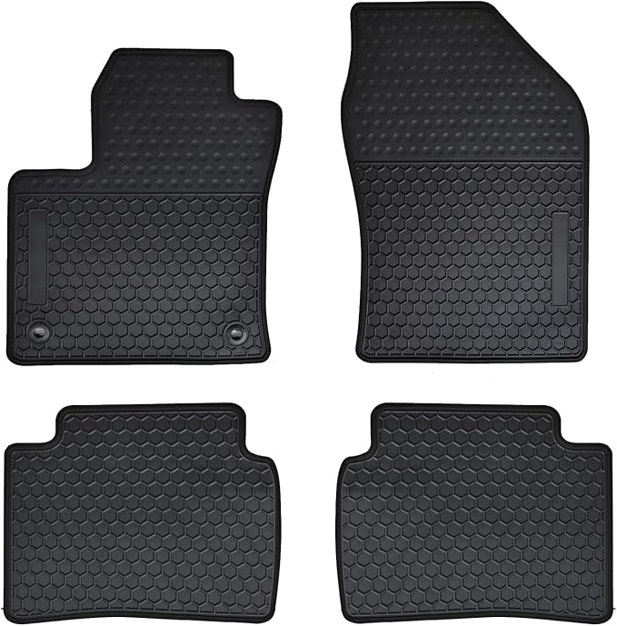 Car Floor Mats Custom Fit for Toyota Prius 2016 2017 2018 2019 2020 2021 2022/2017-2022 Toyota Prius Prime Odorless Washable Heavy Duty Rubber (All Weather) Floor Liners Set Black