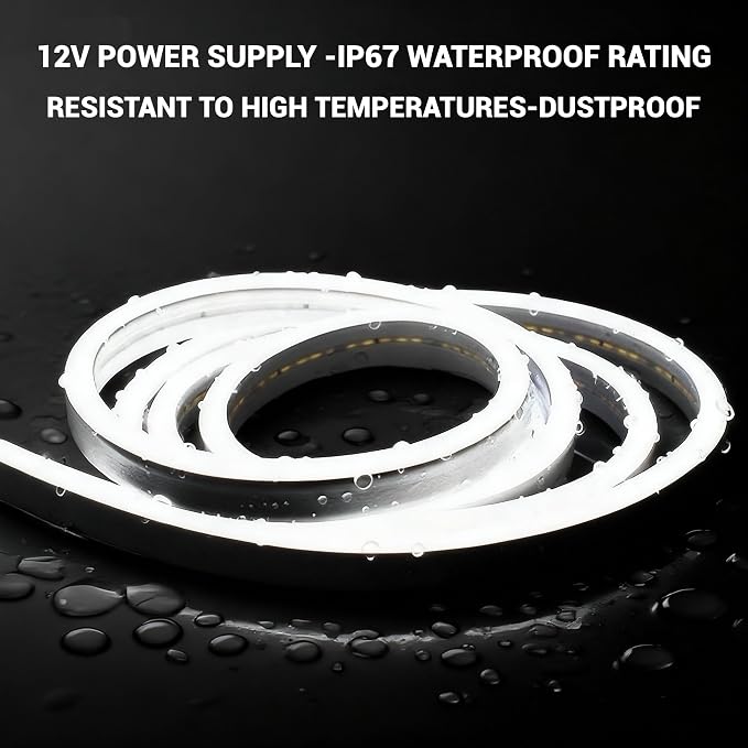 Trunk LED Ambient Neon Light Strips for Tesla Model Y & Juniper (2021-2026) - Waterproof Silicone, High Brightness, APP-Controlled, Auto On&Off, for Car Trunk & Camping Atmosphere (RGB)