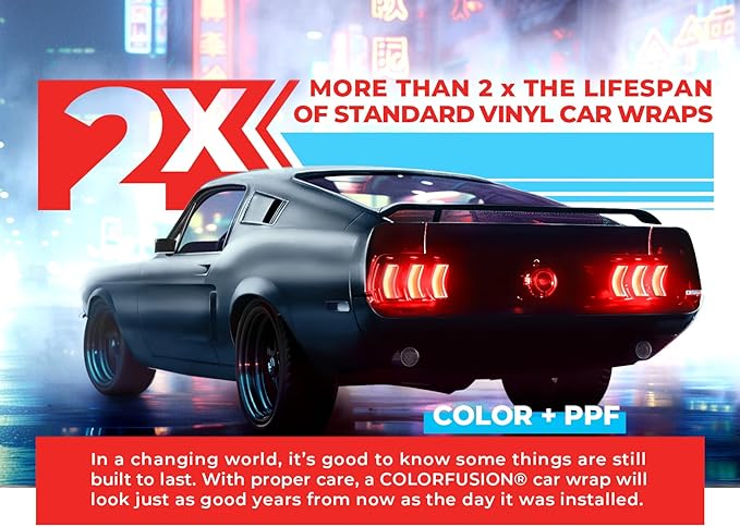 ColorFusion PPF by VViViD, Matte Stealth Chrome Silver Dry Apply PPF Vinyl Car Wrap Roll 20ft x 5ft