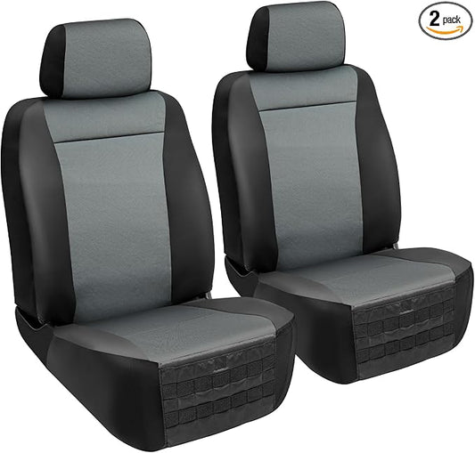 LPI Truck Maverick Heavy Duty Seat Covers for Front Seats; Fits Full-Size SUV or Truck; Includes Front and Rear Storage Pockets, Built-in Molle Style Organizer; Semi-Custom Fit; 2pcs