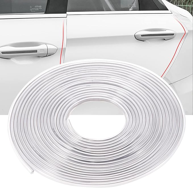 Transparent Widen Car Door Protector, Car Door Seal with U-Shaped Accessories, Interior Seal, Door Edge Protector(16.4FT)