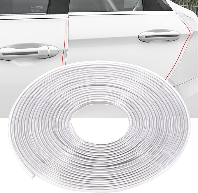 Transparent Widen Car Door Protector, Car Door Seal with U-Shaped Accessories, Interior Seal, Door Edge Protector(32.8FT)