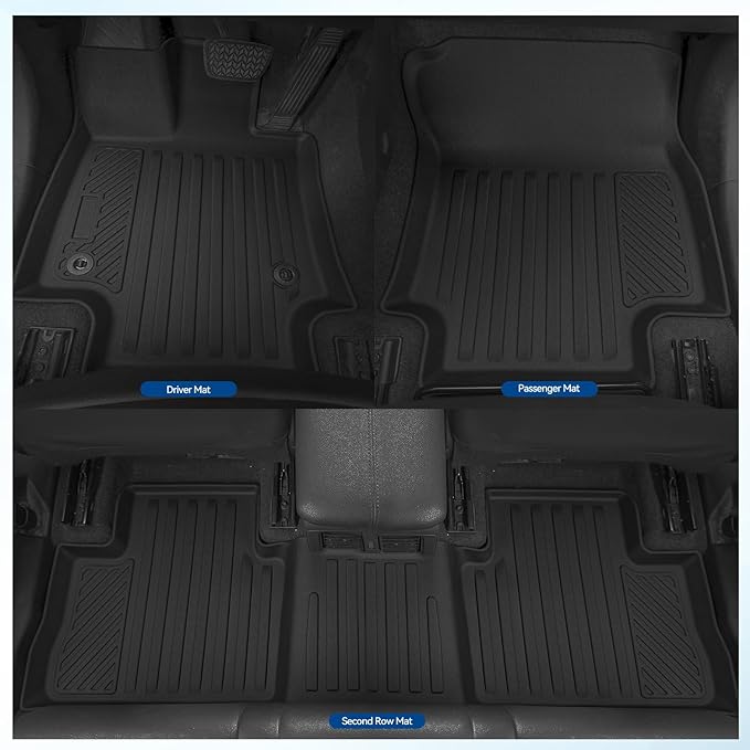 Custom Fit Floor Mats for Jeep Grand Cherokee (Include 4xe Not WK or L) 2022-2026, All Weather TPE Floor Liners with Trunk Mat & Door Sill Guard, Odorless Full Set Interior Accessories