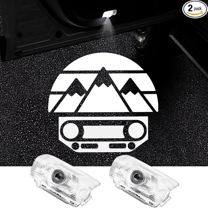 Never Fade Car Door Lights Logo, Compatible with Toyota Highlander/4runner/Tundra/Land Cruiser/Venza, LED Logo Projector Lights, Welcome Puddle Lamp Accessories, Compatible with Lexus LS/ES/RX/LX/GX