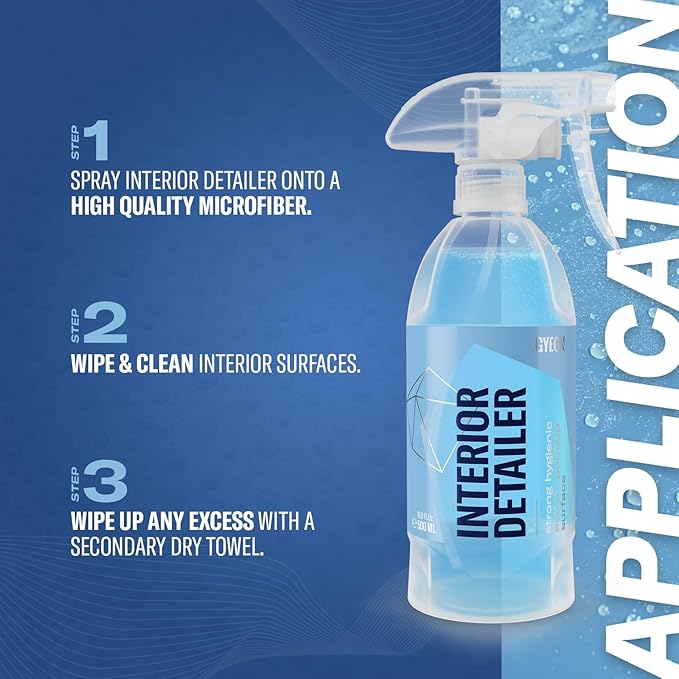 Gyeon Interior Detailer Streak Free Satin All-Surface Interior Cleaner | All-surface interior cleaner for leather, plastic, vinyl, fabric, and screens — matte finish with no shine or residue 1000ml