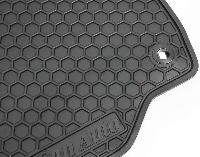 Car Floor Mats Custom Fit for Toyota Camry 9th 2025 2026 Black Red Rubber Car Floor Liners Set All Weather Season Protection Heavy Duty Odorless