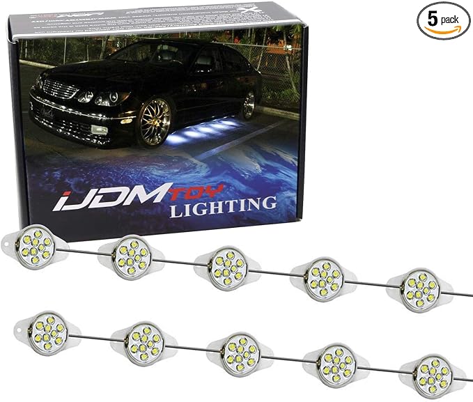 iJDMTOY Brabus Style 90-LED Under Car Foot Area Illumination LED Puddle Lights, Xenon White