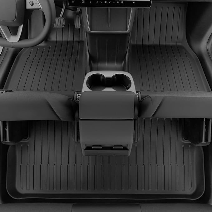 Floor Mats for 2025 2026 Tesla Model Y Juniper Standard Only, 7PCS Full Coverage All Weather Cargo Liner Frunk Backrest Mats & Trunk Sill Guard, Juniper Accessories (Not Fit Premium & Performance &YL)