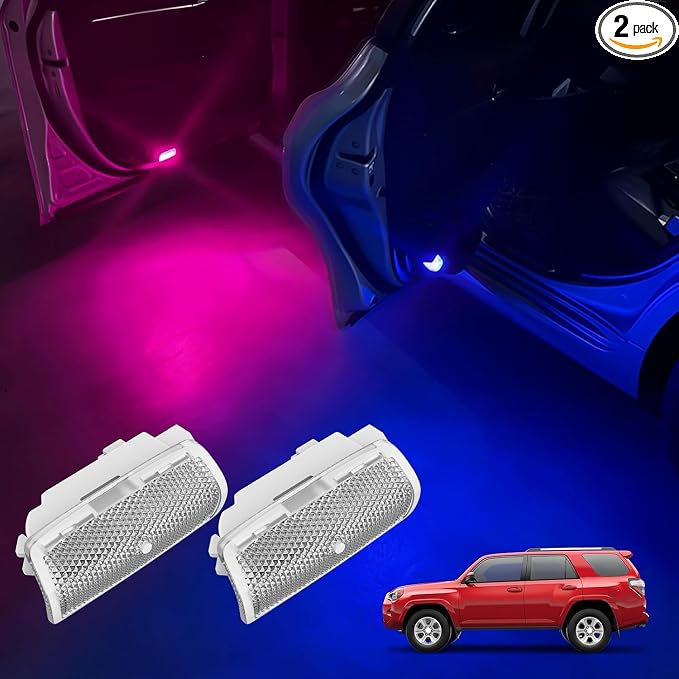 No Fade Car Door LED Colorful Lights Car Welcome Multicolor Puddle Lights Compatible with Toyota