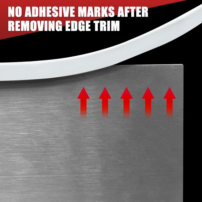 Rubber Edge Trim, Flexible Baby Proof Edge Trim for Sharp Edge, 3/16" U Channel Edge Protector, Self Adhesive Edge Guards for Plywood, Glass, Flexi-Glass, 20Ft, White, Silicone Material