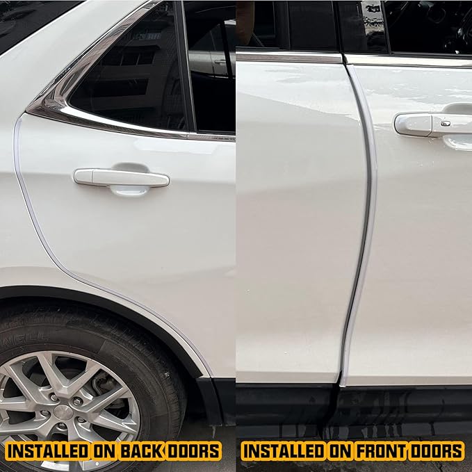Winunite 16.4ft (5m) Car Door Edge Guards Clear – Self-Adhesive PVC, U-Shaped, Fits Most Vehicles, Scratch- and Chip-Resistant – Reduces Dings in Parking Lots