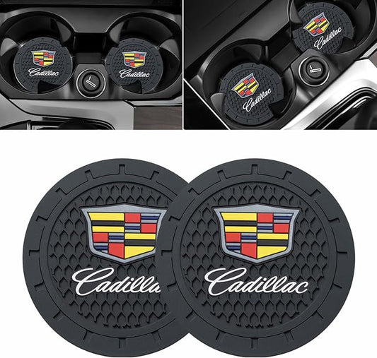 Car Cup Holder Coaster for Cadillac Cupholder Coaster Interior Accessories 2.75in 2Pack