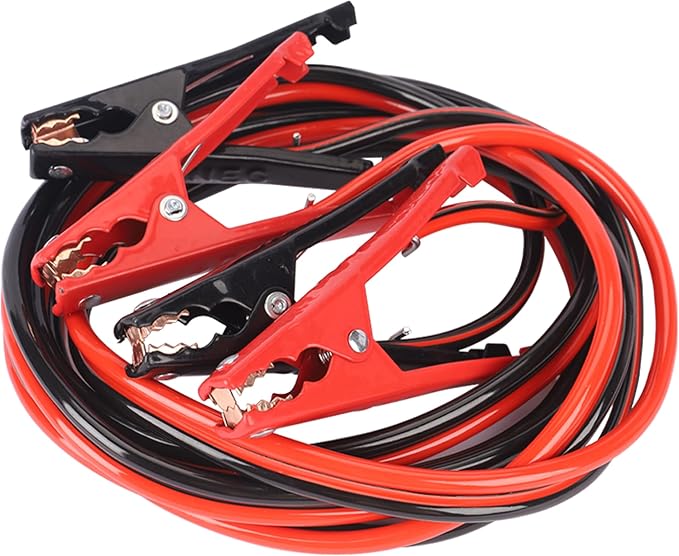 Heavy Duty Jumper Cables, Automotive Booster Cables for Starting Weak Batteries(16 Feet, 2-Gauge)