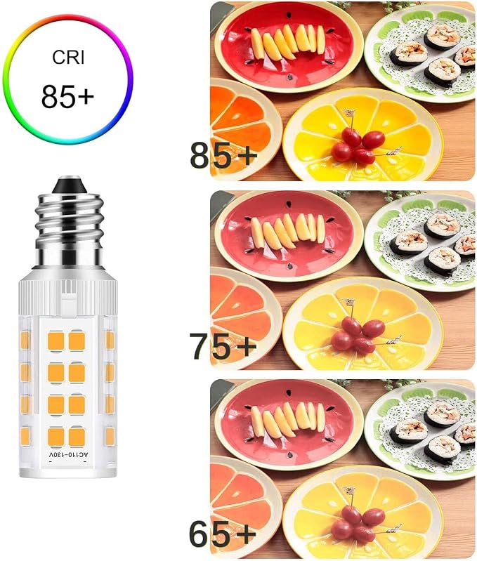 2Pack LED Makeup Mirror Bulb Replacement 20W RP34B Light Bulb fits BE151T BE71CT BE47X BE47BR for Cosmetic Vanity Makeup Mirror with Single Double Sided Lighted Magnification (4000K Natural White)