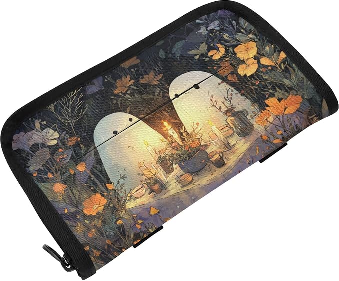 Cute Ghost Plants Car Tissue Holder Durable Napkin Holder Hanging Tissue Holders Case Car Tissues Bag for Sun Visor Seat Back Universal Auto