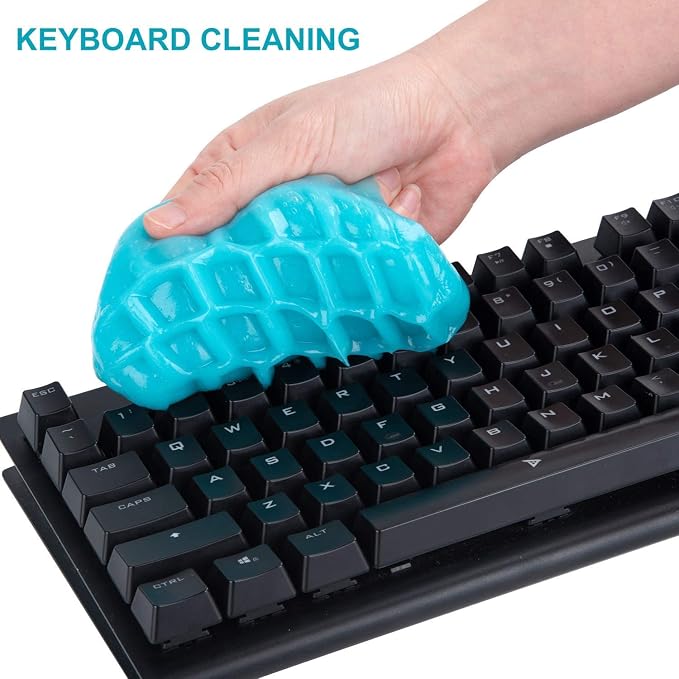 TICARVE Car Cleaning Gel for Car Keyboard Electronics Home Office 100g Bag | High Adhesion Dust Removal, Reusable, Leaves No Residue, Safe for Most Surfaces, Multi-scenario Cleaner, Lavender-scented