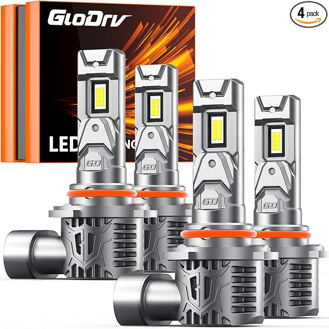 [2025 Upgrade] 9005 9006 Led Bulb Combo, [Perfect Replacement] 48000LM 600% Ultra-Bright Fog Light Bulbs Real 1:1 Mini Size, 6000K Cool White, Quick Install No Adapter Needed, Pack of 4