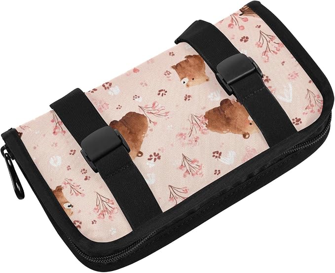 Pink Bears Cabins Plants Car Tissue Holder Durable Napkin Holder Hanging Tissue Holders Case Car Tissues Bag for Sun Visor Seat Back Universal Auto