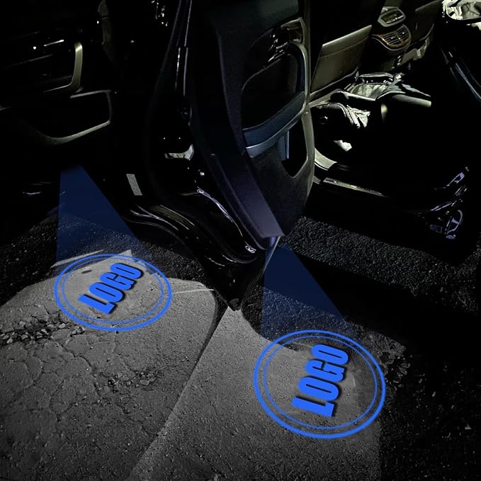 4 Pack Car Led Door Light Logo Projector Compatible with RLX/MDX/ZDX/TLX/TL/RDX Series, HD Welcome Lights Never Fade Door Light LED Puddle Light (Blue White)