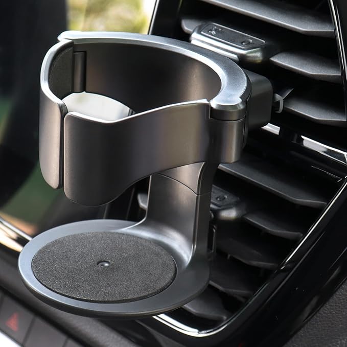 QIIYCCE Cup Holder for Car, Cup Holder Expander for Car Air Vents, Car Ashtray Holder, Suitable for Cars and Trucks with Horizontal Blade Vents (1PCS)