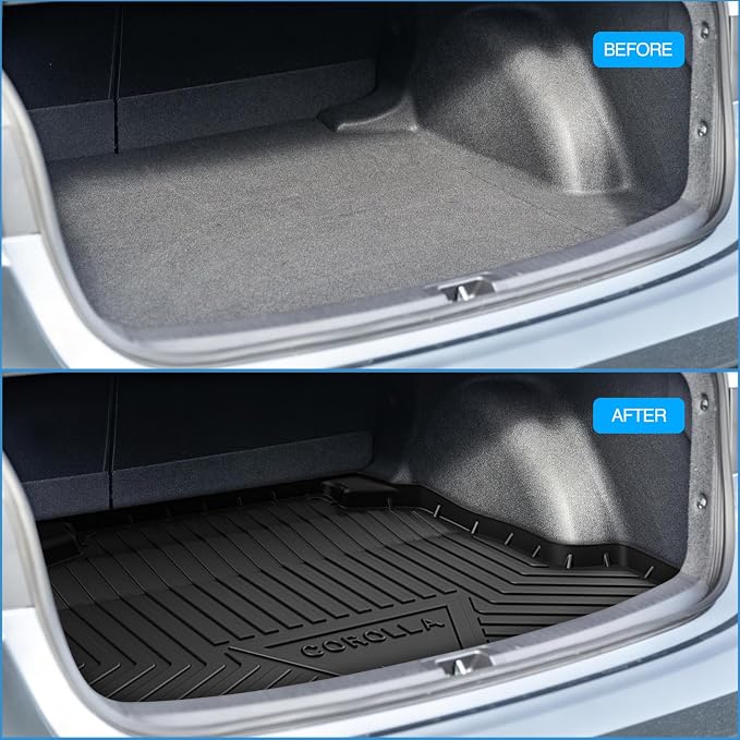 Nilight Cargo Mats for Toyota Corolla Sedan & Hybrid 2020 2021 2022 2023 2024 2025,All Weather Protection Heavy Duty Cargo Liners
