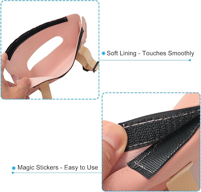 PATIKIL Car Tissue Holder, PU Leather Rectangle Napkin Paper Towel Dispenser Box Case with Elastic Strap for Car Sun Visor Seat, Pink