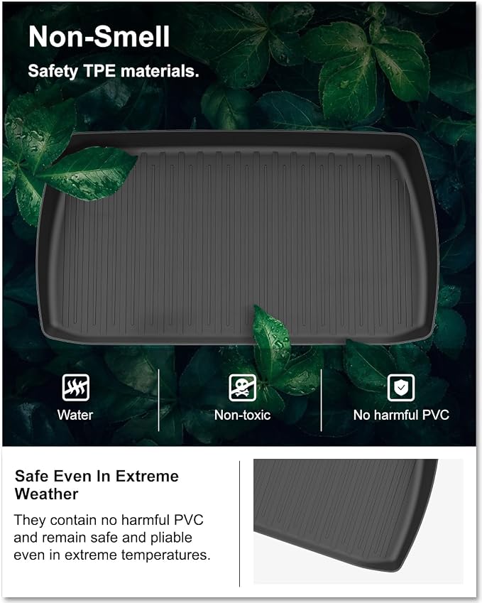 Kiwi Master Cargo Mat for 2018-2026 Honda Odyssey | Custom Fit, All Weather Rear Cargo Liner, Heavy Duty TPE Tray Trunk Mat, Black
