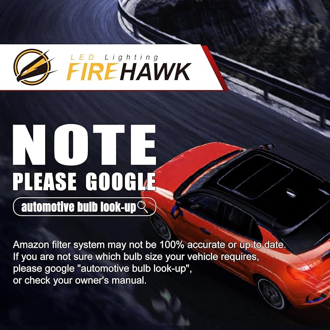 Firehawk 9005/HB3/H10/9145 LED Bulbs 70000LM 990% Brightness 6000K Cool White Plug and Play Fog Light, Pack of 2