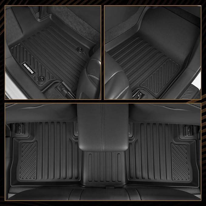 Naibeve Floor Mats for 2009-2017 Audi Q5 | All Weather Custom Fit Floor Mats, Cargo Mat, Backrest Mats Interior Protector accessories