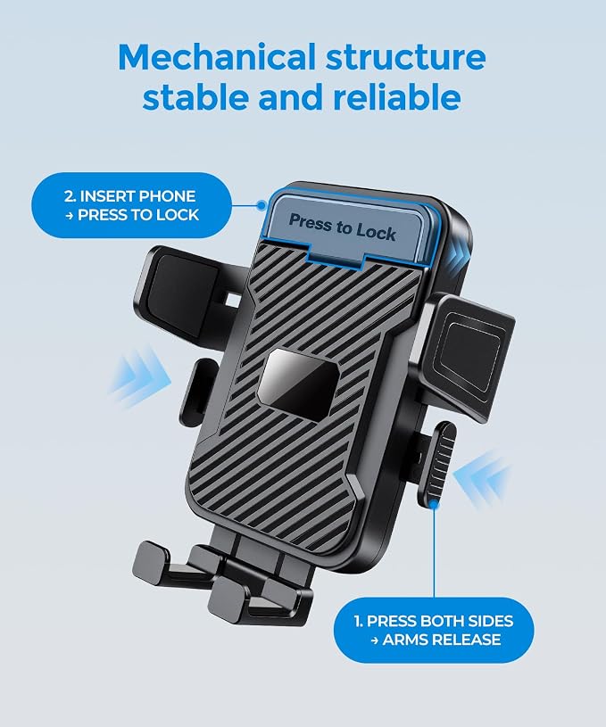 Cup Holder Phone Mount for Car,Adjustable Cup Mount Fits 4-7.2"Smartphones | Cup Holder Phone Mount for Car,Adjustable Cup Base 2.55"-3.66",Fits 4-7.2" iPhone & Android Phones,Stable for Cars SUV Trucks