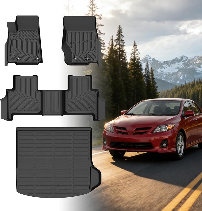 Floor Mats & Cargo Mat for Jeep Grand Cherokee 2022-2025, ONLY 5 Seat | TPE Grand Cherokee Laredo,/Overland/Limited/Trailhawk/Summit Reserve/Summit/Altitude, NOT WK or L or 4xe