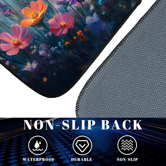 Spring Floral Car Floor Mats Wildflower Flower Blossom Butterfly Carpet Front Rear Carpets Mat Decorative Car Floor Carpets Non-Slip Auto Car Accessories Universal Fit Car Accessories for Truck