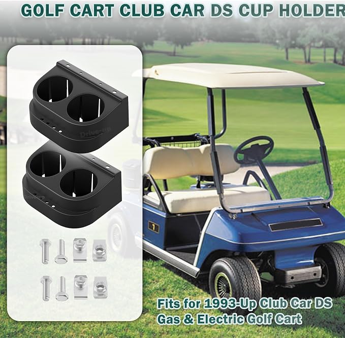 DRIVE UP Golf Cart Cup Holder for Club Car DS 1993-Up Golf Carts, OEM 1016811 101708301
