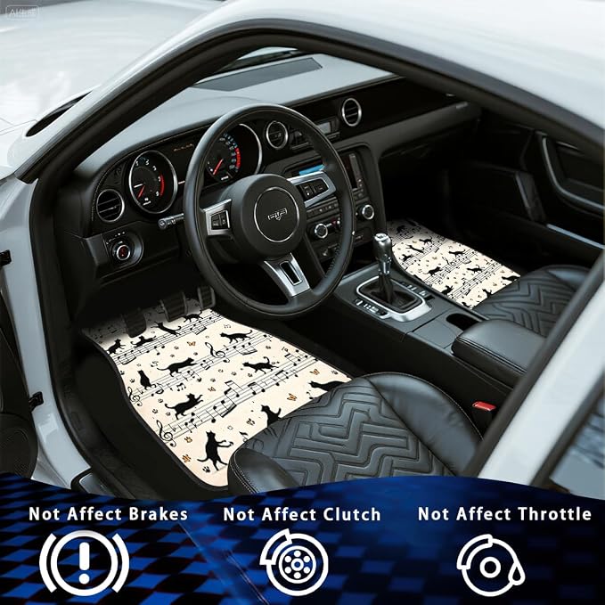 Bookshelf Car Floor Mats Educational Bookcase Watercolor Flowers Carpet Front Rear Carpets Mat Decorative Car Floor Carpets Non-Slip Auto Car Accessories Universal Fit Car Accessories for Truck