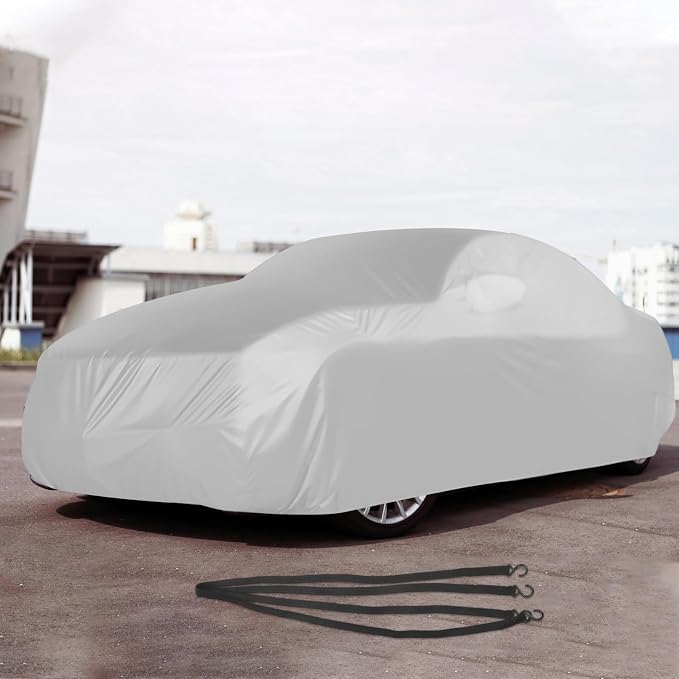 Heavy-Duty SUV Car Cover L Size, Waterproof Auto Protective Cover with UV Sunshade and Dustproof for Outdoor Weather Hail Protection