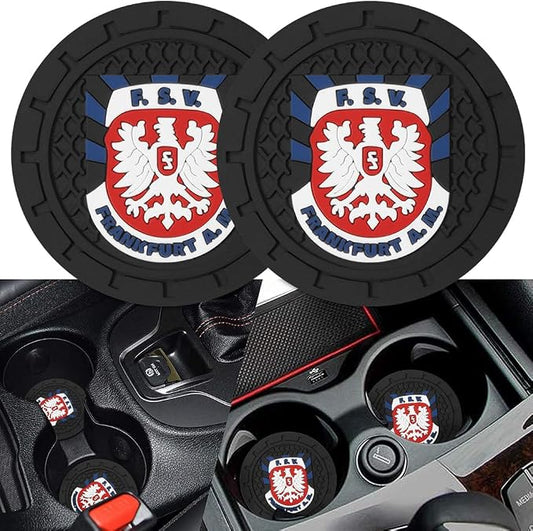 Cup Holder Insert Coaster for FSV Frankfurt UEFA UCL Fans,Anti Slip Car Cup Coaster Interior Accessories