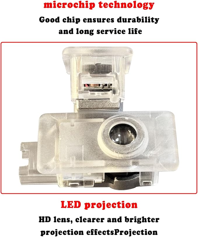 4 Pcs Door Projection Lights, Welcome Lights, Ghost Lights, Puddle Lights, Compatible With 1/2/3（G20）/4/8/X1/X3/X4/X5(G05)/X7/M4/M8/Z4/I3, Performance Edition