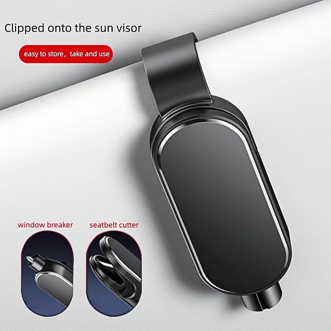 Window Breaker Seatbelt Cutter,2 in 1 Car Safehammer Window Punch Emergency Escape Tool,Safety Hammer Glass Breaker Seat Belt Cutter Keychain Underwater for Automotive (3, blackblackblack)