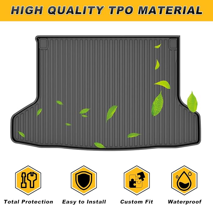 Original Cargo Liner Fit for Honda HR-V AWD 2016-2022 | All Weather Protection Heavy Duty Trunk Liner, Anti-Slip Waterproof TPE Rubber HRV Cargo Car Liner