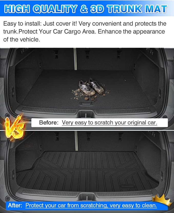 Cartist Cargo Liner Custom Fit for Buick Envision 2021 2022 2023 2024 2025 2026 All Weather Trunk Mat for Envision Accessories TPE Waterproof