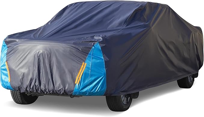 Truck Cover Waterproof All Weather for Automobiles, 6 Layers Outdoor Full Exterior Cover Rain Sun UV Snowproof Protection (Length Up to 250 inch)
