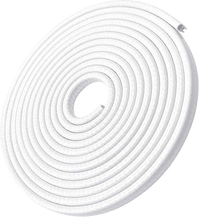 MYFAMIREA 13Ft(4M) Car Door Edge Guards U Shape Edge Trim Rubber Seal Protector Rubber Door Protector Protection Edge Anti-Collision Clips Fit for Most Car