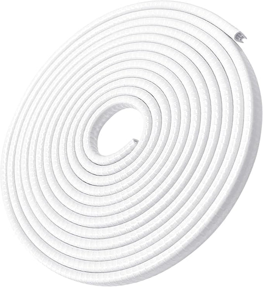 MYFAMIREA 13Ft(4M) Car Door Edge Guards U Shape Edge Trim Rubber Seal Protector Rubber Door Protector Protection Edge Anti-Collision Clips Fit for Most Car