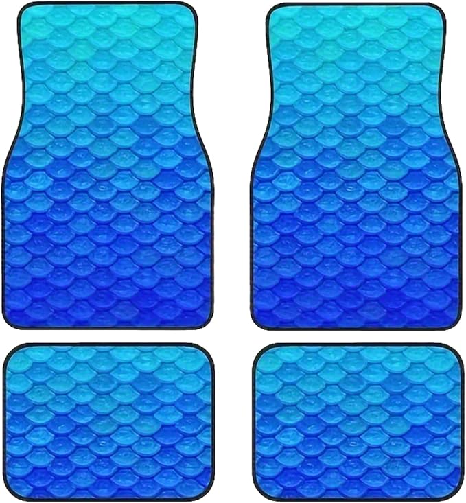 Car Floor Mats Non-Slip Automotive Floor Mats All-Weather Front Rear Car Floor Foot Mat Sets of 4 Pieces Foot Mats Rugs Carpet for Car Trucks SUV Sedans (NO.45)