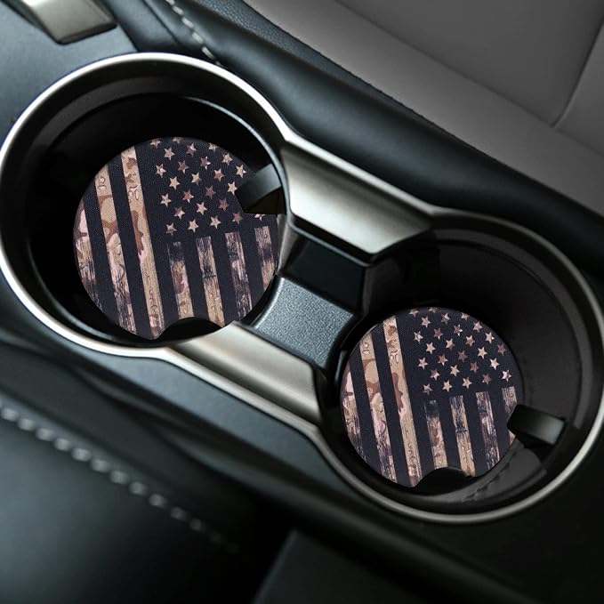 4 Pack Car Coasters - Cup Holder Coasters, 2.75 Inch