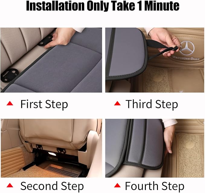 Lofty Aim Car Seat Cushion for Driving, Memory Foam Driver Seat Cushion | Car Seat Cushion for Long Driving, Automotive Seat Cushion for Pain Relief, Car Seat Pillow Fits Car, Office Chair Dark Gray