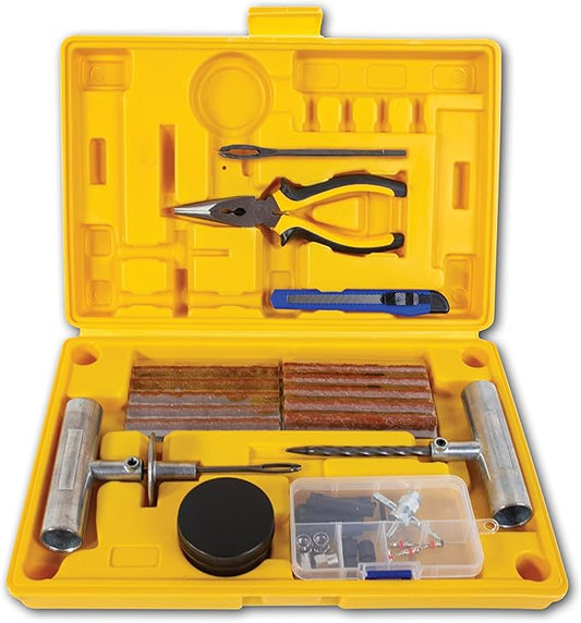 Silverback Automotive Tire Plug Kit for Car, Truck, Off-Roading, 4x4's, Motorcycle, Trailers, ATV, Tractor, Jeep. Professional-Grade Tire Repair Kit with Plugs. Heavy Duty Tire Repair Kit.